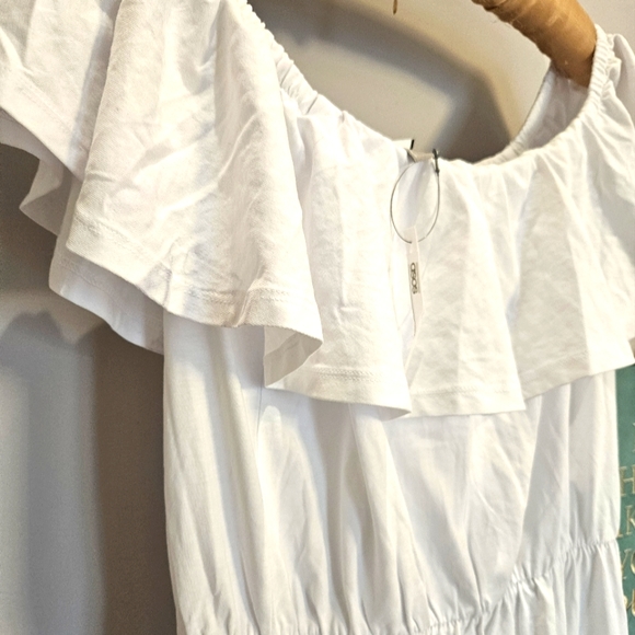 ASOS White ruffle maxi dress NWT - Picture 11 of 13